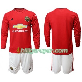 Billige Fotballdrakter Manchester United Barn Hjemmedraktsett 2019/20 Langermet